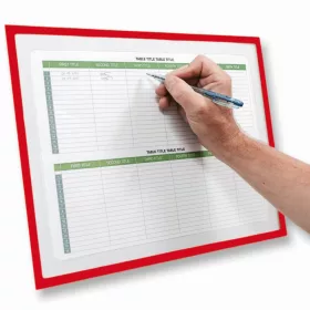   GEToolbox® "Lite" suport de documente decupat A3 ROȘU