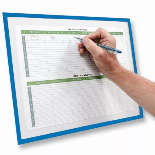 GEToolbox® "Lite" suport de documente decupat A4 ALBASTRU