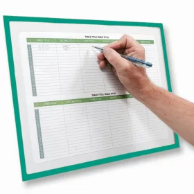   GEToolbox® "Lite" suport de documente decupat A3 VERDE