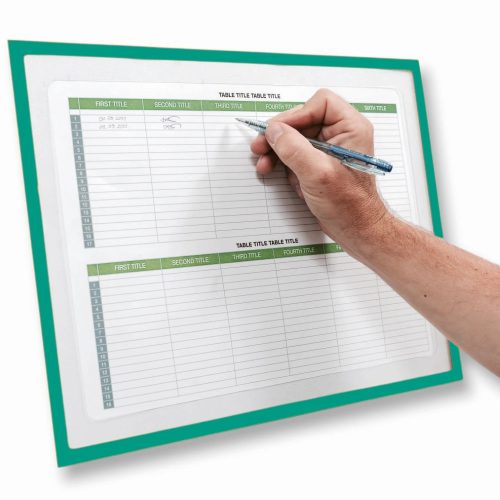 GEToolbox® "Lite" suport de documente decupat A3 VERDE