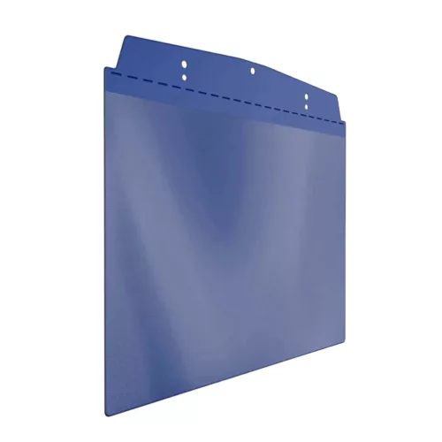 Suport vizual, A4 orizontal, autocolant, albastru SIGNAL