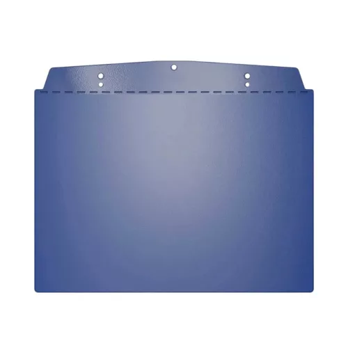 Suport vizual, A4 orizontal, cu agățătoare, albastru SIGNAL
