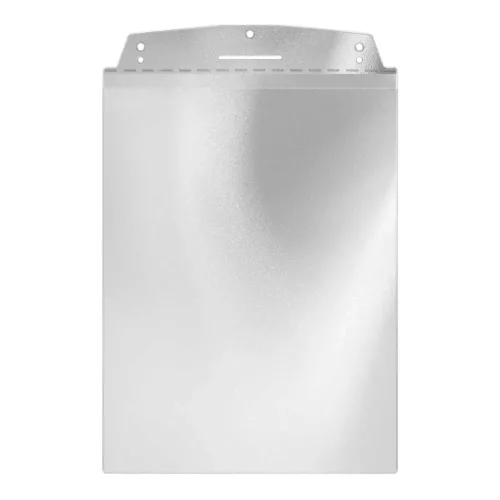 Suport vizual, A4 vertical, cu agățătoare, transparent