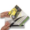 "QUICK CHANGE" Suport magnetic de documente DESIGN A3 Peisaj ALBASTRU