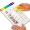 "QUICK CHANGE" suport de documente adeziv cu suprafață ștersă A4 Peisaj VERDE
